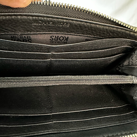 Michael Kors Saffiano Leather Continental Zip Wallet - Picture 4 of 5